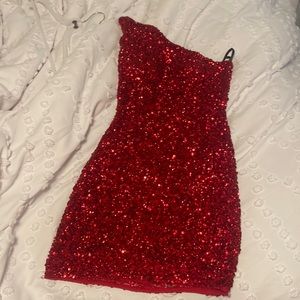 Red Sherri Hill Hoco Dress